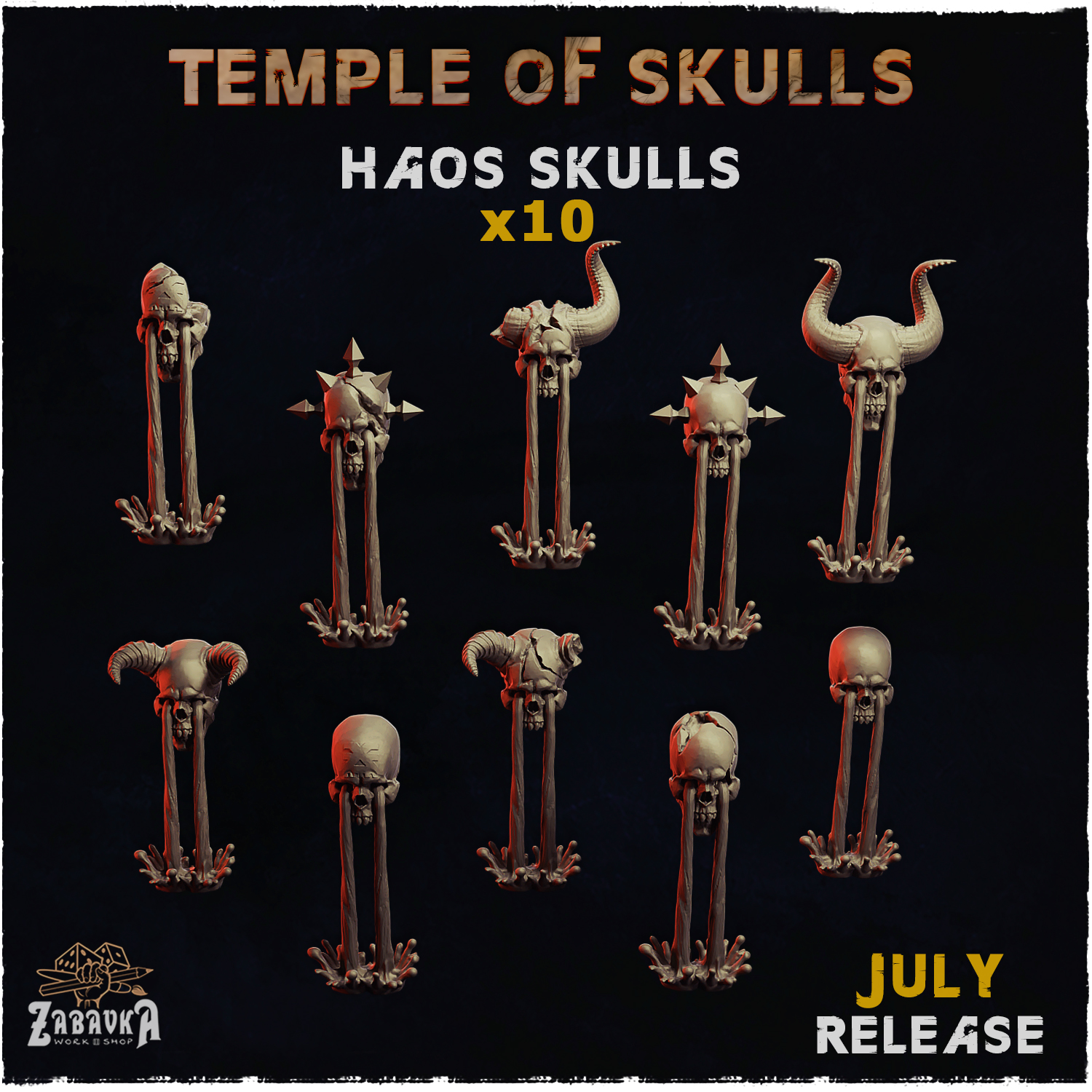 Haos Skulls - Basing Bits (Temple of Skulls)